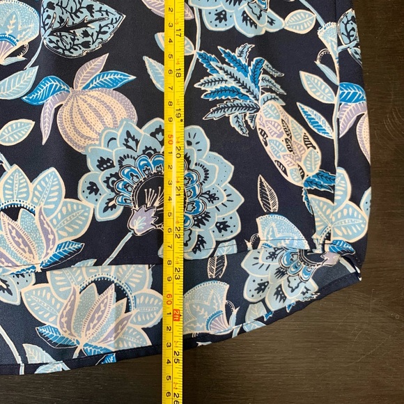 Pineapple Dream Smocked Tie Neck Shell - Picture 7 of 8